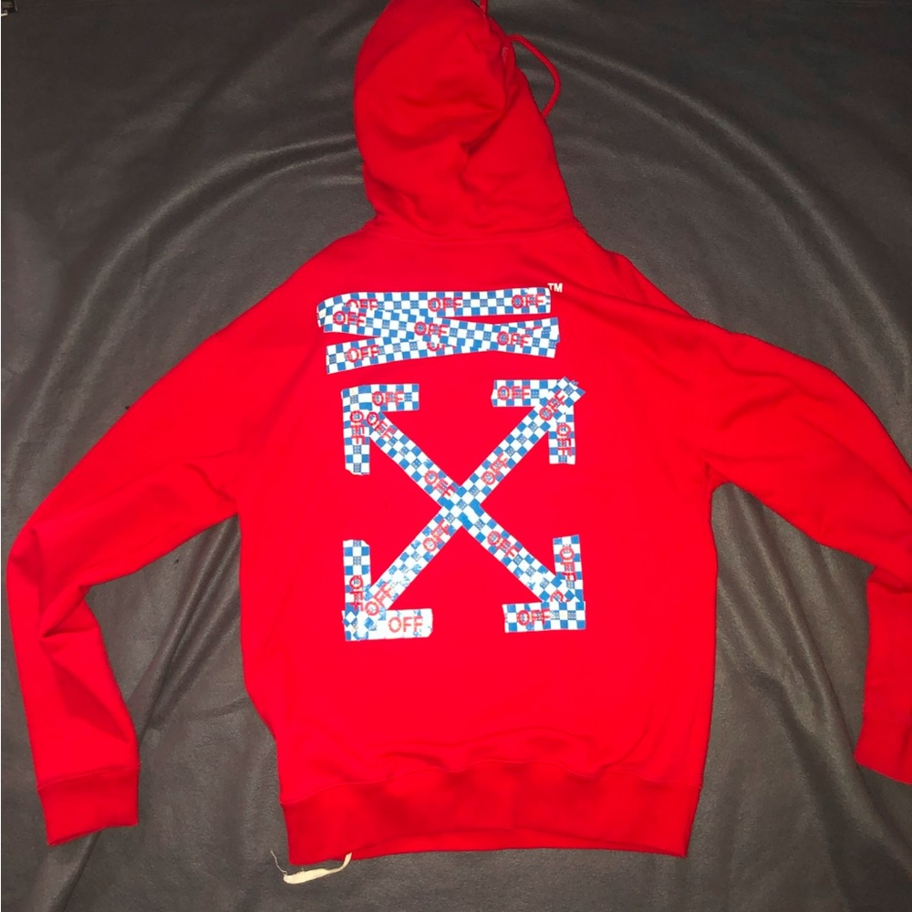 Red Off White pullover